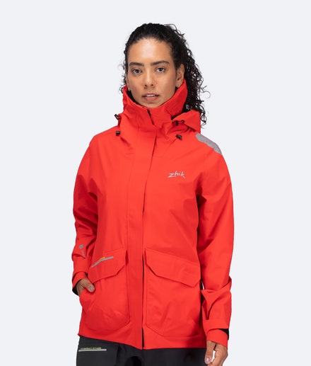 Womens OFS600 Offshore Cruising Jacket - Flame Red